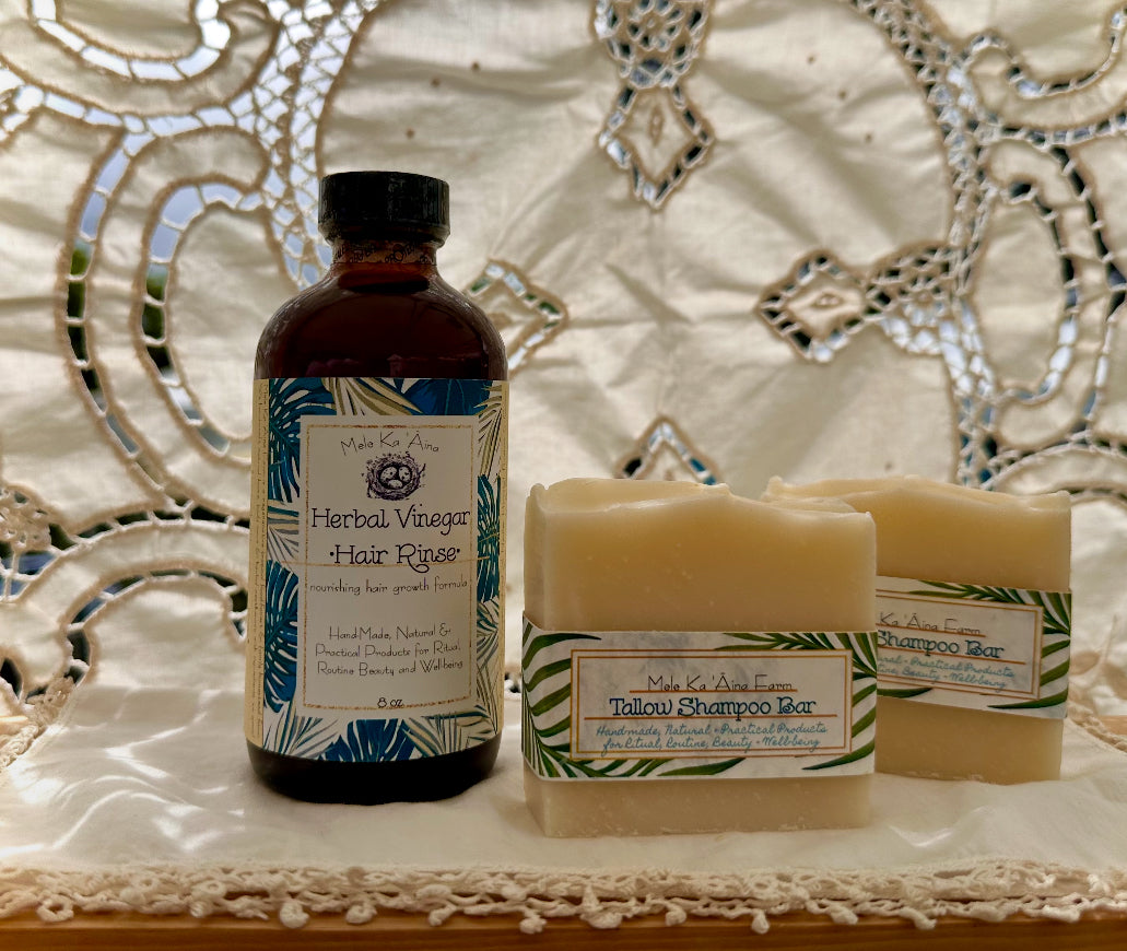 Herbal Vinegar Hair Rinse