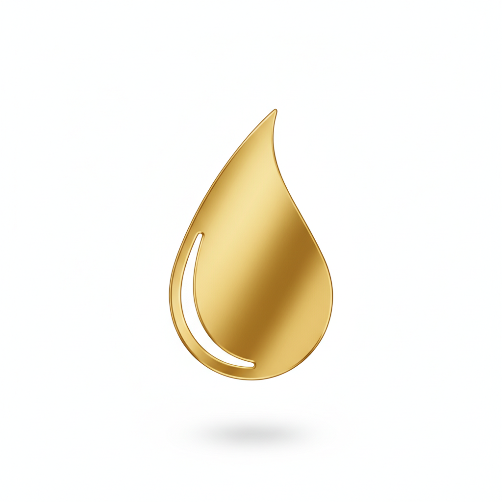 
Golden hydration symbol